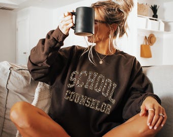 School Counselor Sweatshirt, School Counselor Shirt, School Counselor Gift, Counseling Gifts, Guidance Counselor Gifts, Counselor Sweater