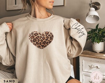 Personalized Valentines Day Sweatshirt, Valentine’s day shirt, Heart Sweatshirt, Love Sweatshirt, Custom Valentines Hoodie, Size S-4XL