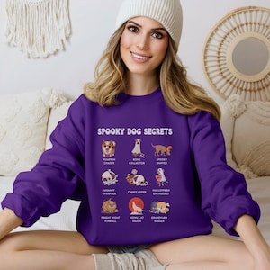 Halloween Dog Shirt Gift For Dog Lovers, Halloween Sweatshirt Dog Mom Gift, Halloween Sweatshirt Dog Dad Gift, Spooky Halloween Dog Shirt