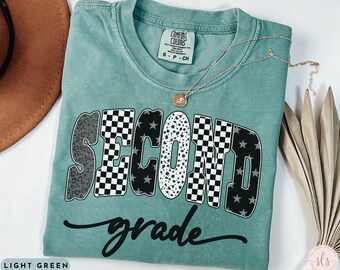 Comfort Colors Second Grade Teacher Shirt, Second Grade Teacher Sweatshirt, 2nd Grade Teacher Shirt, 2nd Grade T-Shirt, Second Grade Gifts