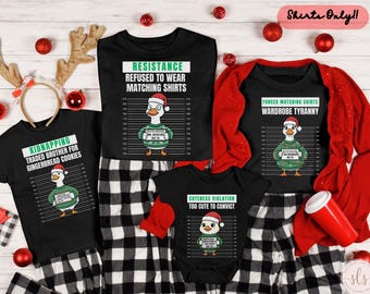 Family Christmas Shirt, Christmas Group Shirts, Matching Family Christmas Shirts, Christmas Baking Tee, Funny Goose Christmas Party Outfit