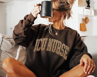 ICU Nurse Sweatshirt, ICU Crewneck, Critical Care Nurse Gift, Intensive Care Unit Sweater, New Grad ICU Gift,Nurse Appreciation,Icu Rn Shirt