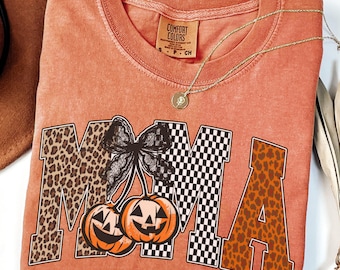 Mama Halloween Shirt, Mom Halloween Shirt, Comfort Colors Spooky Mama Tee, Halloween Mama Tshirt, Spooky Moms Shirt, Fall Mama Shirt