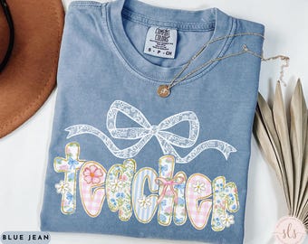 Comfort Colors Floral Teacher Shirt, Trendy Teacher Tees, Summer Teacher T Shirt, Cute Teacher Tee, Teacher Appreciation Gift,Back To School
