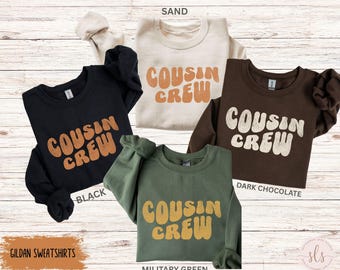 Cousin Crew Thanksgiving Sweatshirts, Family Thanksgiving Shirts,Personalized Matching Fall Cousin Crew T-Shirts, Cousin Reunion Shirts Fall