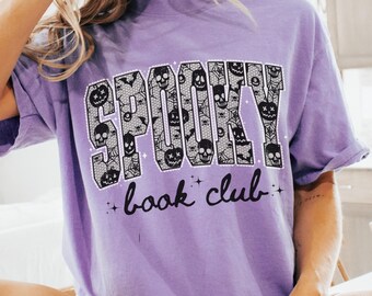 Halloween Reading Shirt, Halloween Book Shirt, Spooky Librarian Ghost Halloween, Halloween Teacher TShirt, Spooky Book Lover,Bookclub Shirts