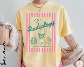 Comfort Colors Radiology Shirt, Skeleton Radiology Shirt, Radiology TShirt, Radiology Gifts, Radiologist Shirt, X-Ray Tech Gift, CT Tech Tee