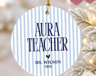 Personalized Teacher Ornament, Teacher Appreciation Gift, Teacher Graduation Gift, Custom Teacher Gift, Personalized Teacher Christmas Gift
