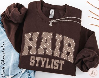 Hair Stylist Sweatshirt, Hair Stylist Sweater, Cotton Polyester Mix Unisex Size S - 5 XL