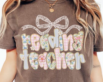 Comfort Colors Reading Teacher Shirt, Reading Teacher Gift, Reading Team, Reading Squad, Librarian Shirt, Teacher Appreciation,Library Shirt