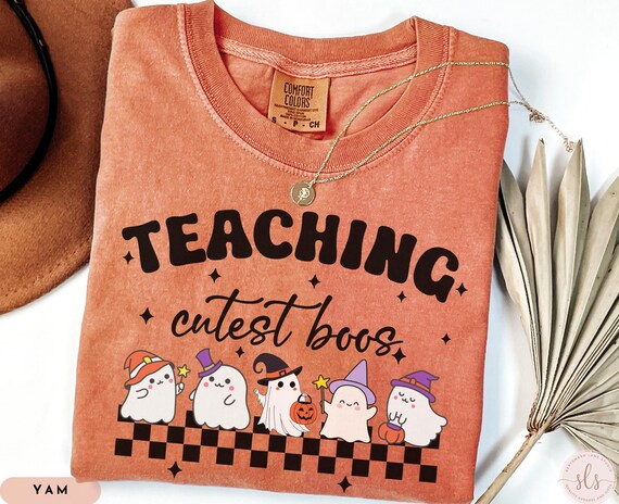 Teacher Halloween Shirt, Teacher Halloween Sweatshirt, Teach Halloween T Shirt, Cute Teacher Tshirts, Halloween Teacher Gifts, Teacher Gifts