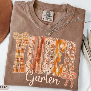Comfort Colors Kindergarten Teacher Shirt, Kindergarten Sweatshirt, Kindergarten TShirt, Teacher Fall Sweatshirt, Teacher Team Shirts