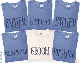 Groom Shirt, Groomsmen Shirts, Best Man Proposal, Bachelor Party Shirts, Father of The Groom Father of The Bride Tee, Comfort Colors S-4XL