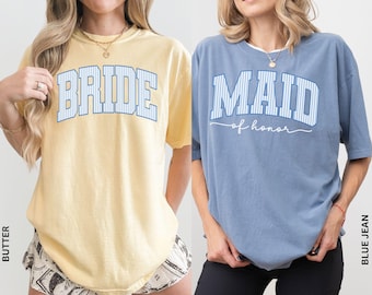 Bridal Party Shirts, Bridesmaid Proposal Gift, Maid of Honor Tee, Matching Wedding Shirts, Wedding Party Bachelorette Shirt, Comfort Colors®