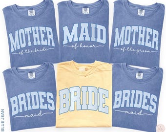 Bridal Party Shirts, Bridesmaid Proposal Gift, Maid of Honor Tee, Matching Wedding Shirts, Wedding Party Bachelorette Shirt, Comfort Colors®