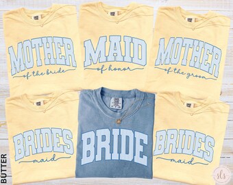Bridal Party Shirts, Bridesmaid Proposal Gift, Maid of Honor Tee, Matching Wedding Shirts, Wedding Party Bachelorette Shirt, Comfort Colors®
