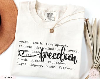Freedom Shirt, Activist Tshirt, Protest Tee, Comfort Colors -Unisex  Sizes S - 4 XL 100% Cotton