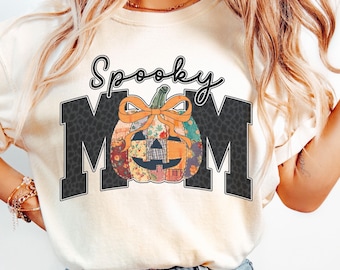 Mama Halloween Shirt, Mom Halloween Shirt, Comfort Colors Spooky Mama Tee, Halloween Mama Tshirt, Spooky Moms Shirt, Fall Mama Shirt