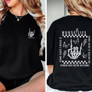Registered Nurse Sweatshirt, Nurse Life Halloween Skeleton Sweatshirt, Spooky Halloween Nurse Shirt, ED ICU Nurse Funny Skeleton Shirt Gift