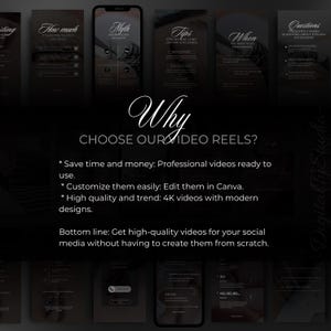 Video Reels Templates for Lash Artist Instagram/ Lash tech Instagram Reels / Luxury Style - Canva Template/ Eyelash Extensions Reel Template