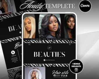 Acuity Scheduling Template for Stylists | Beauty Website Template | Acuity Booking Page