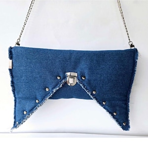 Bolso bandolera o de mano de lujo Demin (nombre: Denim Love)