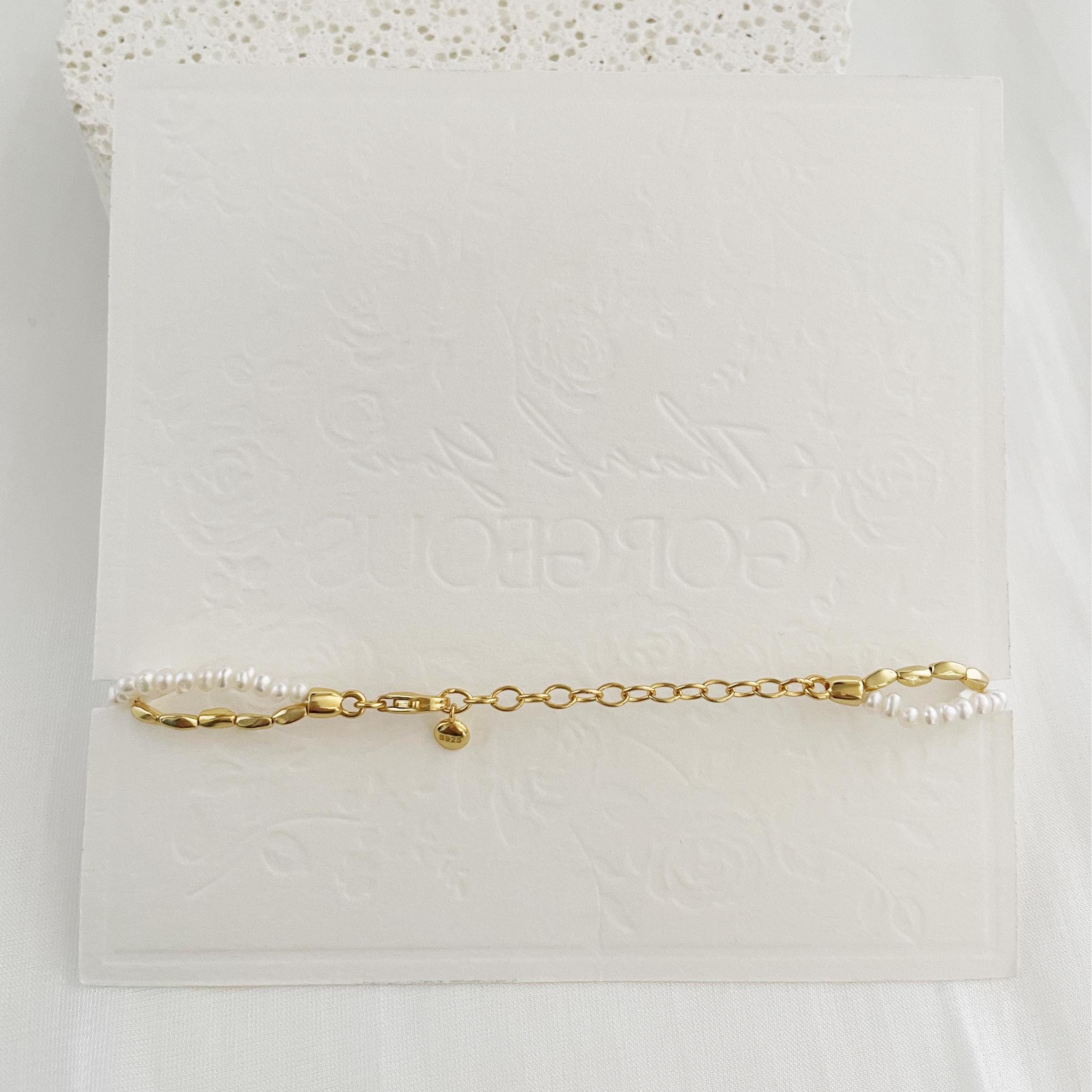 アクセサリー mini rice pearl bracelet 415do3tRH6L.jpg