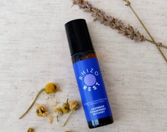 Organic Aromatherapy Rest Oil Rollerball | Lavender, Chamomile, Vetiver