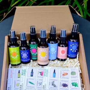 Mega paquete de regalo de aromaterapia orgánica: 7 productos / Mezclas de aceites esenciales terapéuticos / Descuento limitado del 50 %