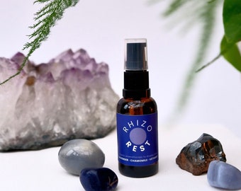Aceite orgánico relajante para dormir / Mezcla de aromaterapia 100% natural con lavanda, manzanilla y vetiver.