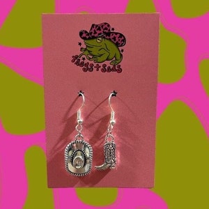 Cowboy Hat & Boot Earrings