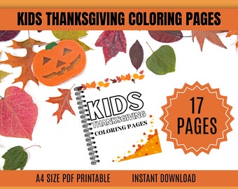 Kids Thanksgiving Coloring Pages
