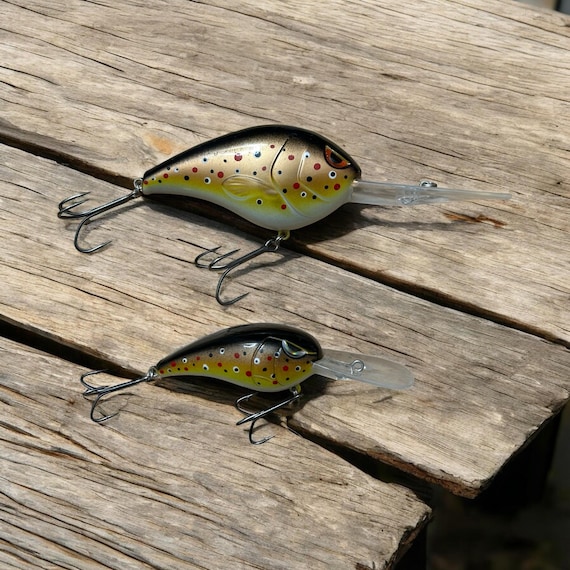 Custom Painted Brown Trout Crankbaits
