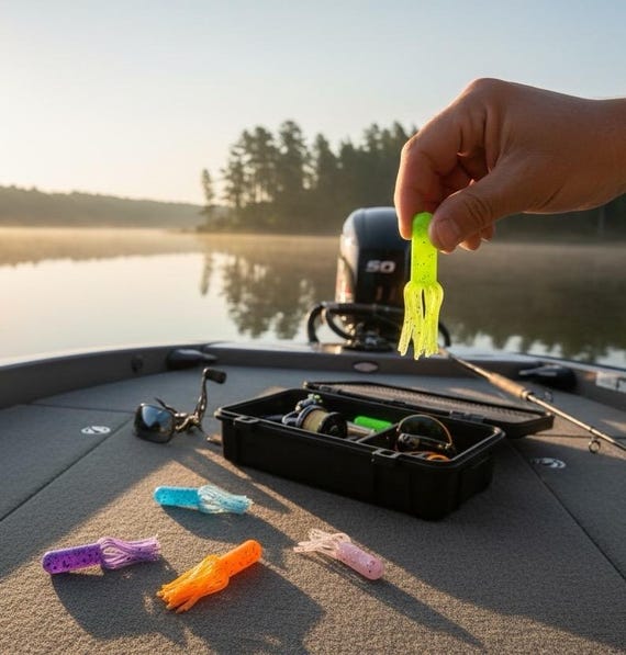 2.5'' G.O. Tube Fishing Lure - 1/8oz Jig Head, 3/0 Hook (6-Pack)