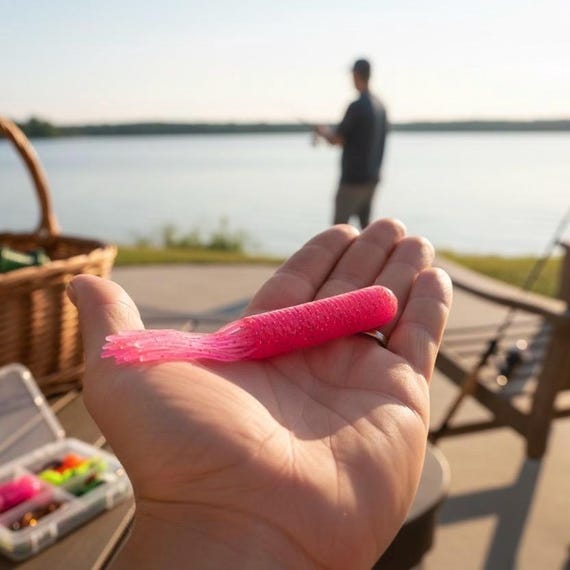 4” G.O. Tube Fishing Lure - 3/8oz Jig Head, 3/0 HD Hook