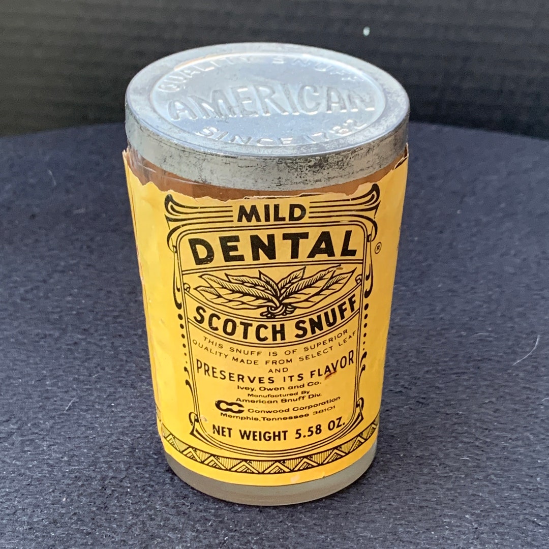 Dental Snuff Jar Etsy