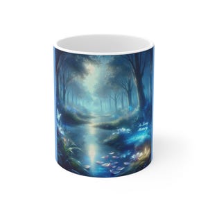 Mug 11 oz, tasse à café hommage, cadeau du souvenir, tasse à thé Sympathy, in Loving Memory Moonlight Lake