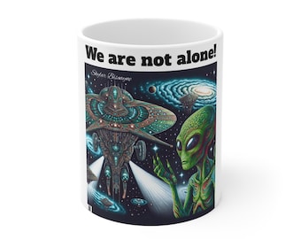 Außerirdische UFO-Tasse, Außerirdische Weltraum Teetasse, Sci-Fi Kaffeetasse, Außerirdische Geschenk, Weltraum Küchendekoration