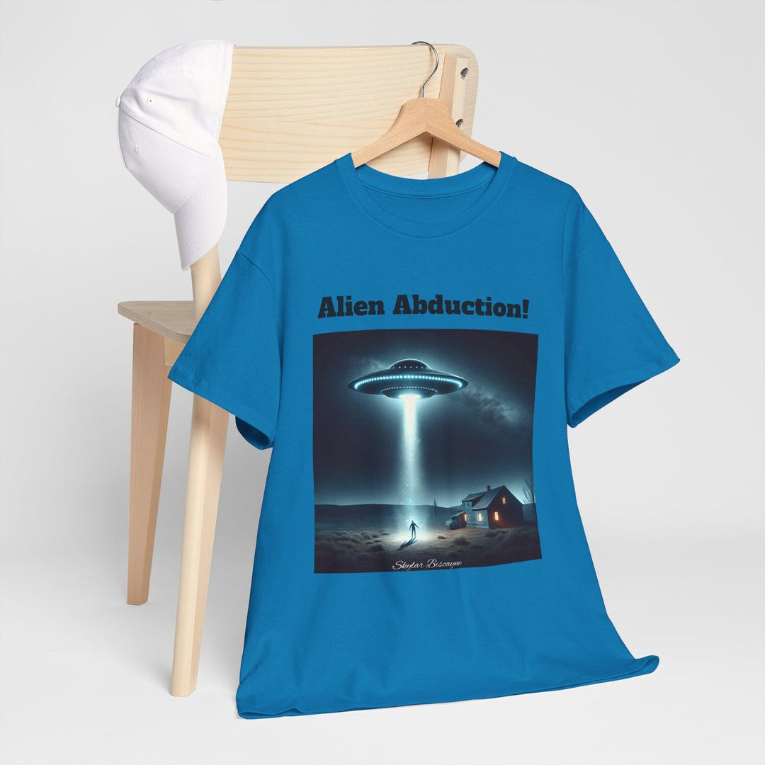 Alien Spaceship Abduction Tee, Extraterrestrial UFO Shirt, Sci-fi Space ...