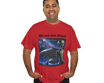 Alien Spaceship Graphic Tee, Sci-Fi Extraterrestrial T-Shirt, UFO Abduction Shirt, Space Lover Gift, Cosmic Streetwear, Unisex Cotton Top