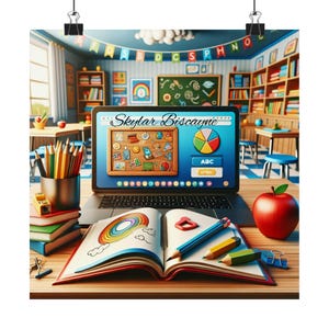 Farbenfrohes Klassenzimmer Poster Set, motivierende Wandkunst, lehrreiche Dekoration für Kinder, Schulzimmer Inspiration, Lehrer Geschenkidee