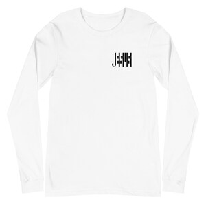Jesus (black letters) Unisex Long Sleeve Tee