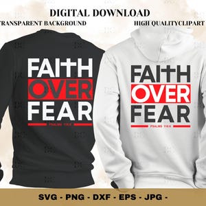 La foi sur la peur, conception religieuse chrétienne de Jésus, citation biblique inspirante, fond transparent de haute qualité. Svg Png Jpg Eps Dxf