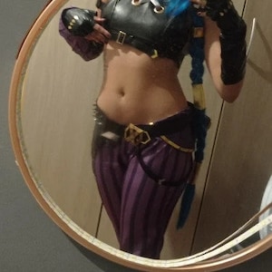 Costume Cosplay Jinx Arcane de LOL pour Femme Tenue Crit Loli, Autocollants League Of Legends image 5