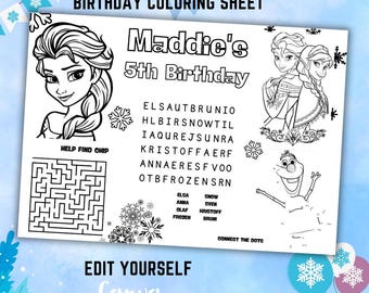 Personlig Frost målarbild: Födelsedagsfestaktivitet (PDF-fil)