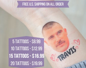 Bachelorette Tattoos, Groom Face Tattoo, Party Favors, Custom Temporary Tattoo, Bachelorette Party Favor, Personalized Tattoo, Wedding Favor