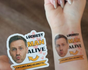 Personalized Bachelorette Party Tattoos - Custom Groom Face Favors
