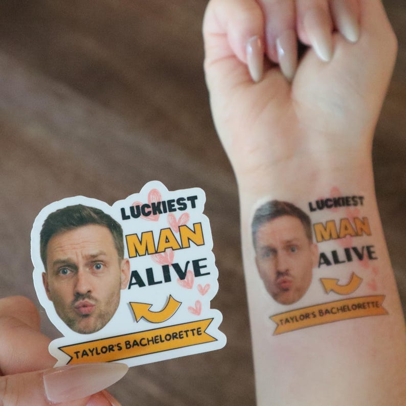 Funny Custom Face Temporary Tattoos, Bachelorette Party Favors image 2