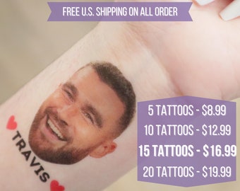 Bachelorette Tattoos, Groom Face Tattoo, Party Favors, Custom Temporary Tattoo, Bachelorette Party Favor, Personalized Tattoo, Wedding Favor