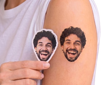 Custom Photo Face Tattoos, Personalized Party Favors, Bachelorette, Birthday, Events